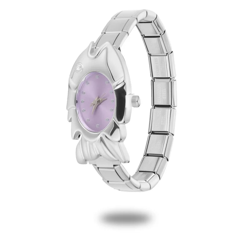 Wholesale Men Women's DIY Width Italian Elastic Charm Stainless Fish