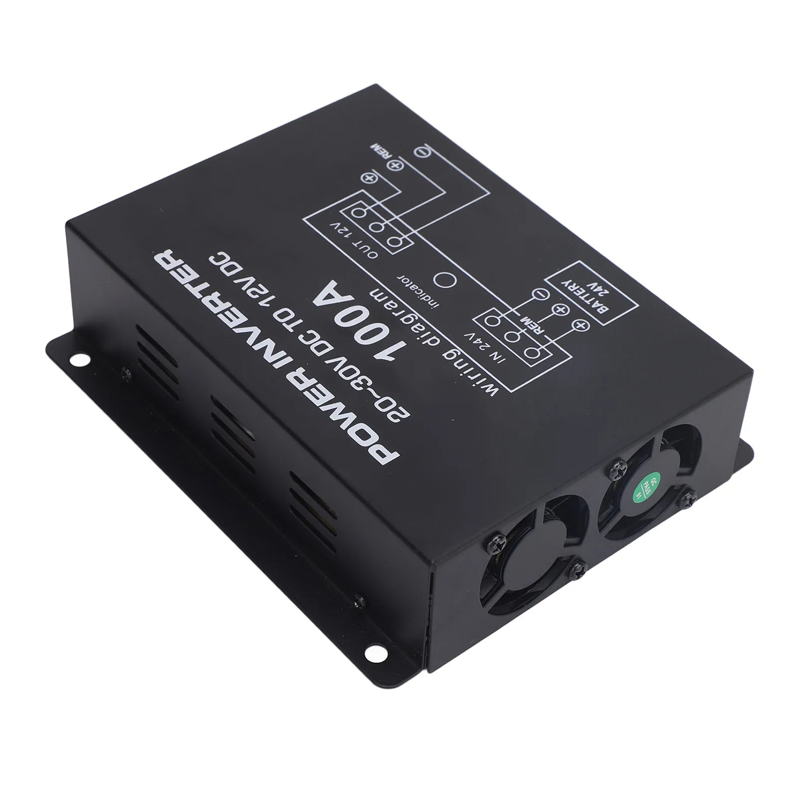 Voltage Reducer Regulator Fast Head Dissipation 24V To 12V Step Down Converter with Temperature Control for RVS SUVs Buses Qme 100A