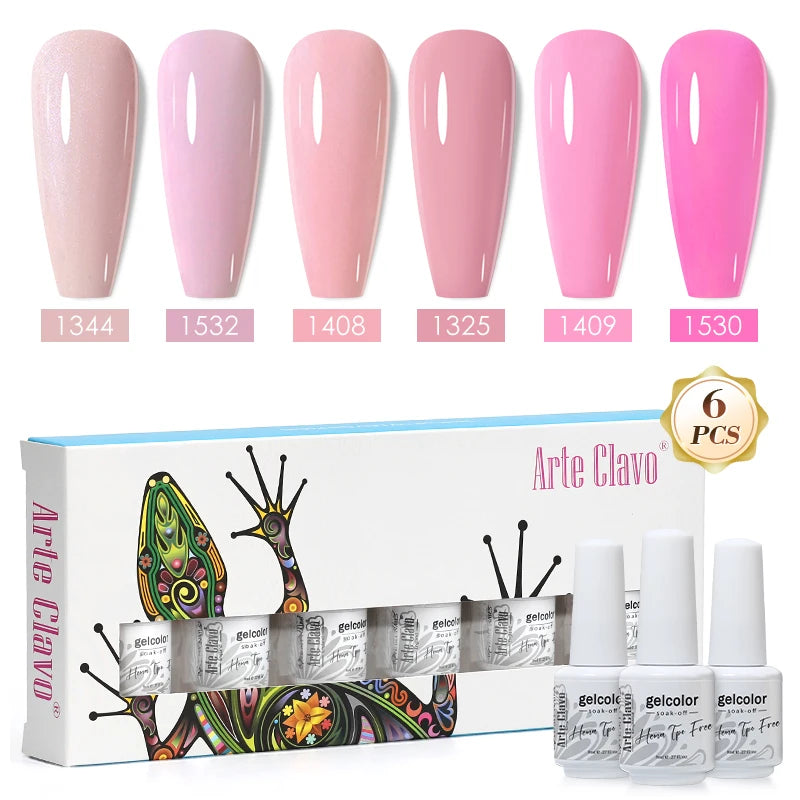 Arte Clavo Colourful Box Nail Gel Polish Semi Permanent UV Led Qme ZH15