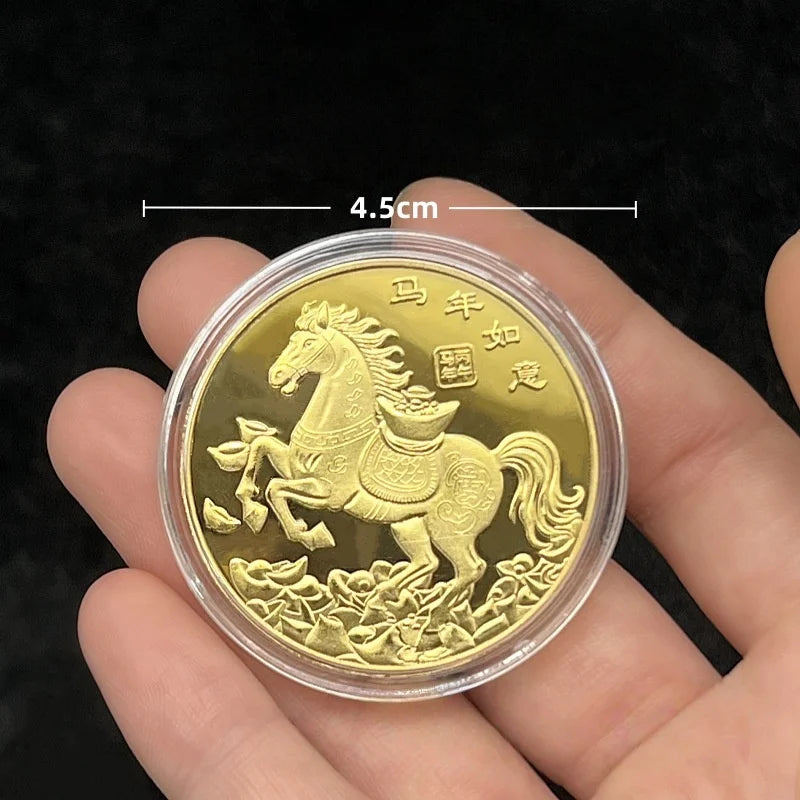 2026 Year Horse Lucky Zodiac Medal Event Souvenir Metal Craft Qme