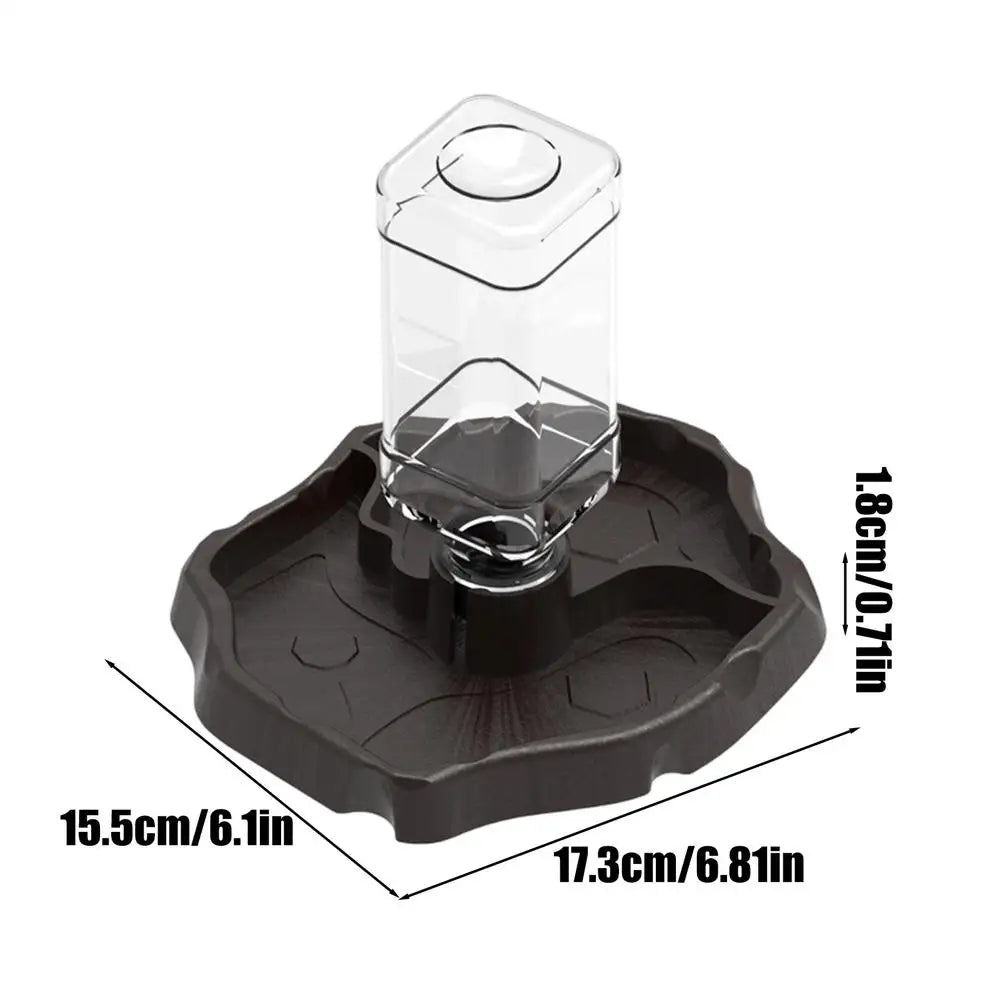 Reptile Water Feeder 1 Detachable Waterer Terrarium Tank Food Feeders Qme Chocolate China Mainland