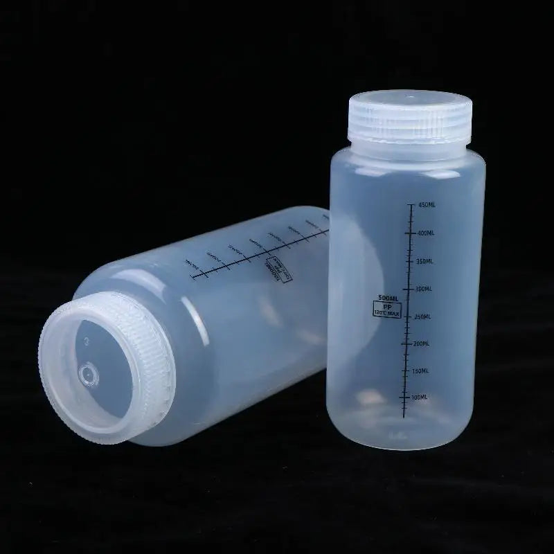 Wide Mouth Bottles Lids PP Containers Jars Water Sample Lab Reagent Qme