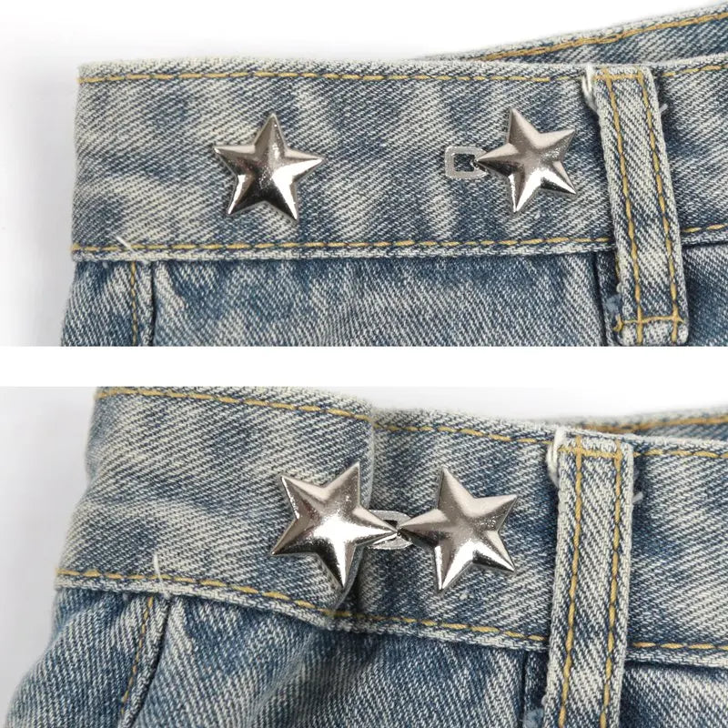 1 Pair Fashion Lazy Person Adjustable Seamless Invisible Waist Buckle Qme