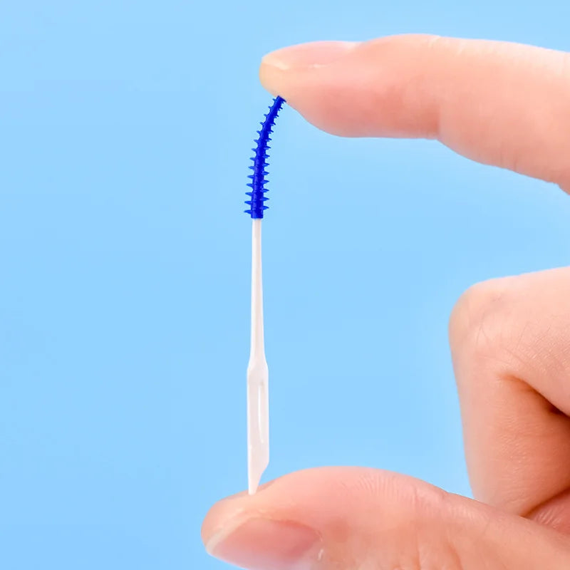 150 Interdental Silicone Brushes Dental Toothpicks Brush Between Qme