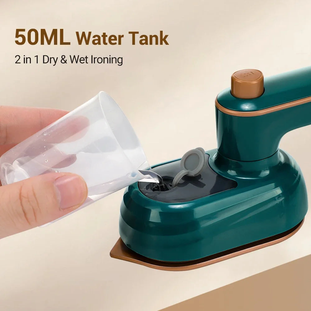 Mini Garment Steamer Steam Iron Handheld Portable Home Travelling For Clothes Ironing Wet Dry Ironing Machine Home Appliance Qme