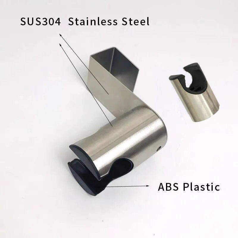 Attachment Wall Shower Head Holder Sprayer Hook Nail Stainless Steel Qme