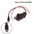 TYPEC USB Power Supply Transformer AC220V To DC5V 1A/2A Power Transformer Portable Small Camera WiFi Monitoring Adapter Qme 5V1A type c