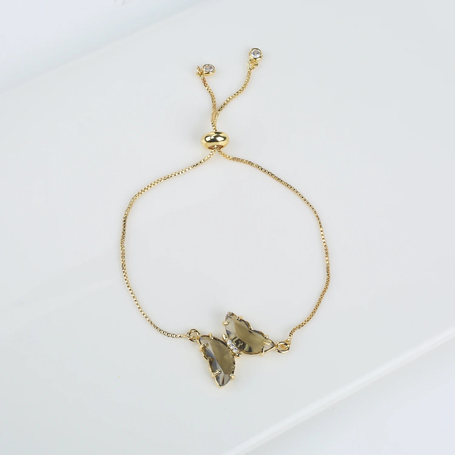 New Trend Fashion Crystal Zirconia Butterfly Charm Bracelet Temperament for Women Light Luxury Party Jewelry Gift Daily Wear Qme Bracelet 13 23cm