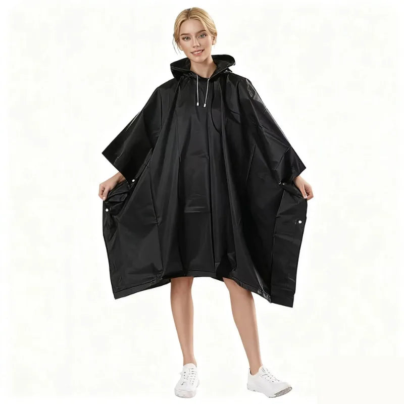 3-in-1 Waterproof Rain Poncho Hooded All-in-one Cover Motorcycle Qme