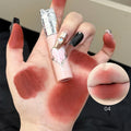 Qibest 4 Colors Velvet Lip Mud Matte Finish, Skin-Tone Enhancing Lip Tint, Versatile Nude Makeup, Budget-Friendly for Students Qme 04 Full Size