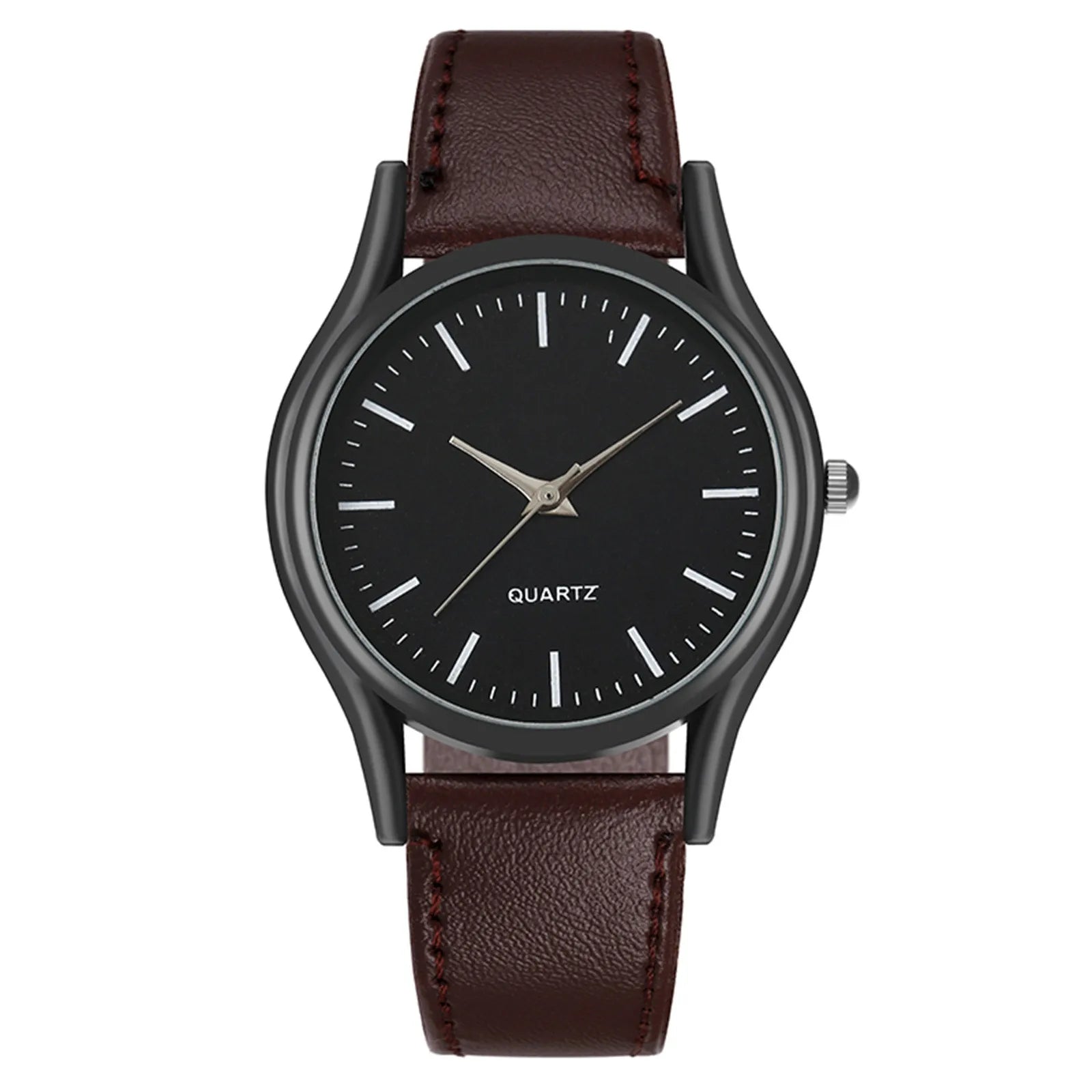 New Couples Watches Leather Strap Minimalist Fashion Quartz Wristwatches Multiple Colors Clothing Accessory Casual Simple Watch Qme K