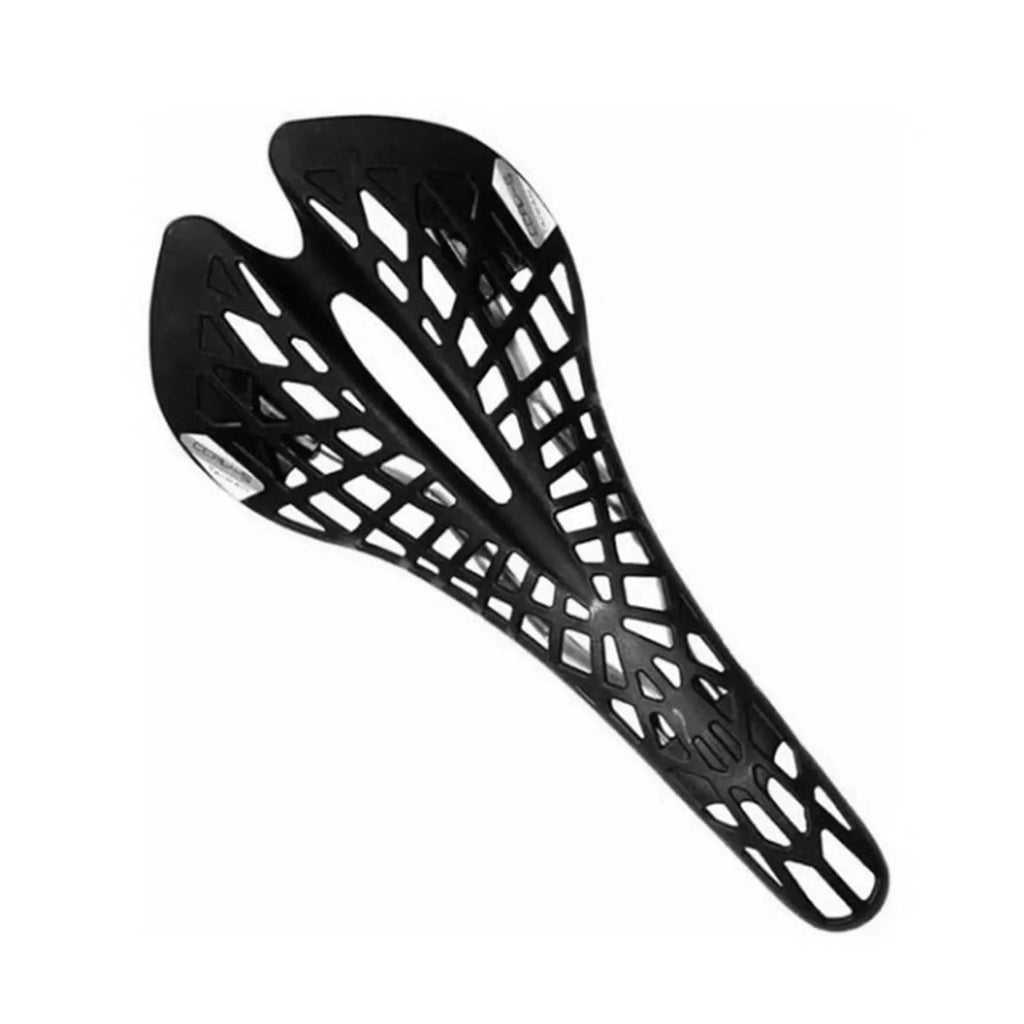 Bike Saddle Seat Cushion Ergonomic Shock Absorption Hollow Out Ultra Light Breathable Riding Equipment Bike Saddle Seat Qme black