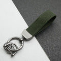 Leather Car Keychain, High-End Car Metal Key, Suede Pendant, Leather Ornament Metal Car Keychain Ring Accessories Qme A8