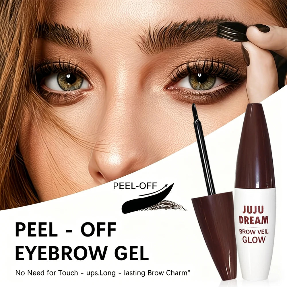 JUJU DREAM Peel Off Eyebrow Tint Gel Waterproof Long Lasting Semi Qme