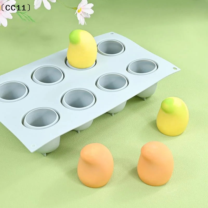 Mango Pudding Mousse Silicone Molds 3D Fruit DIY Baking Chocolate Ice Qme
