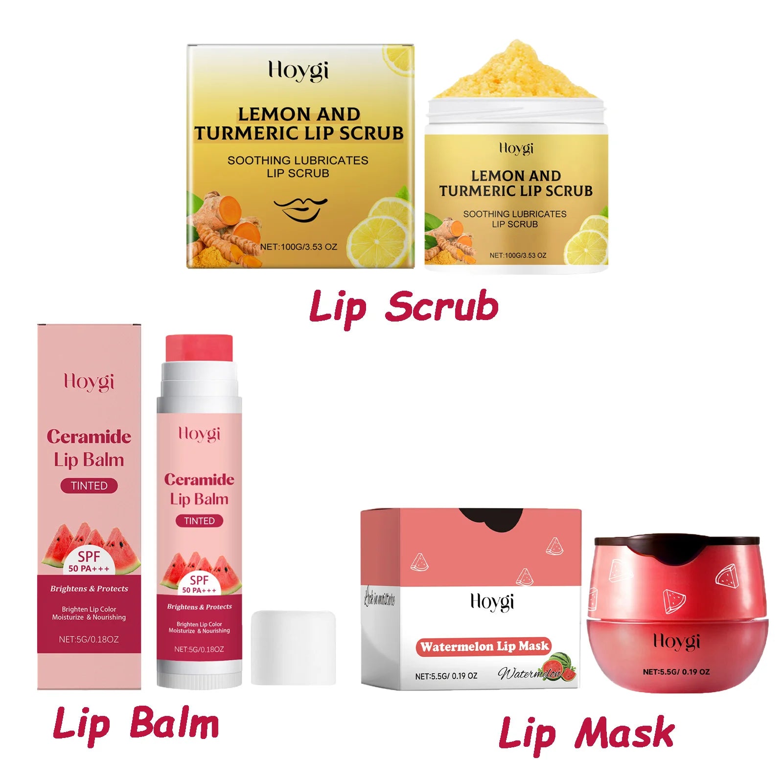 Ceramide Lip Balm Brightening Lips Lighten Lip Melanin Daily Moisturizing & Hydrating Repair Dry Chapped Lips Protection Qme Lip Care Kit
