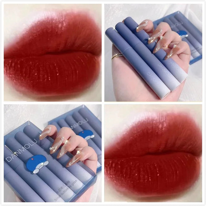 Lipstick 5 Colors Matte Long Lasting Waterproof Non-stick Cup Lip Qme A2-500