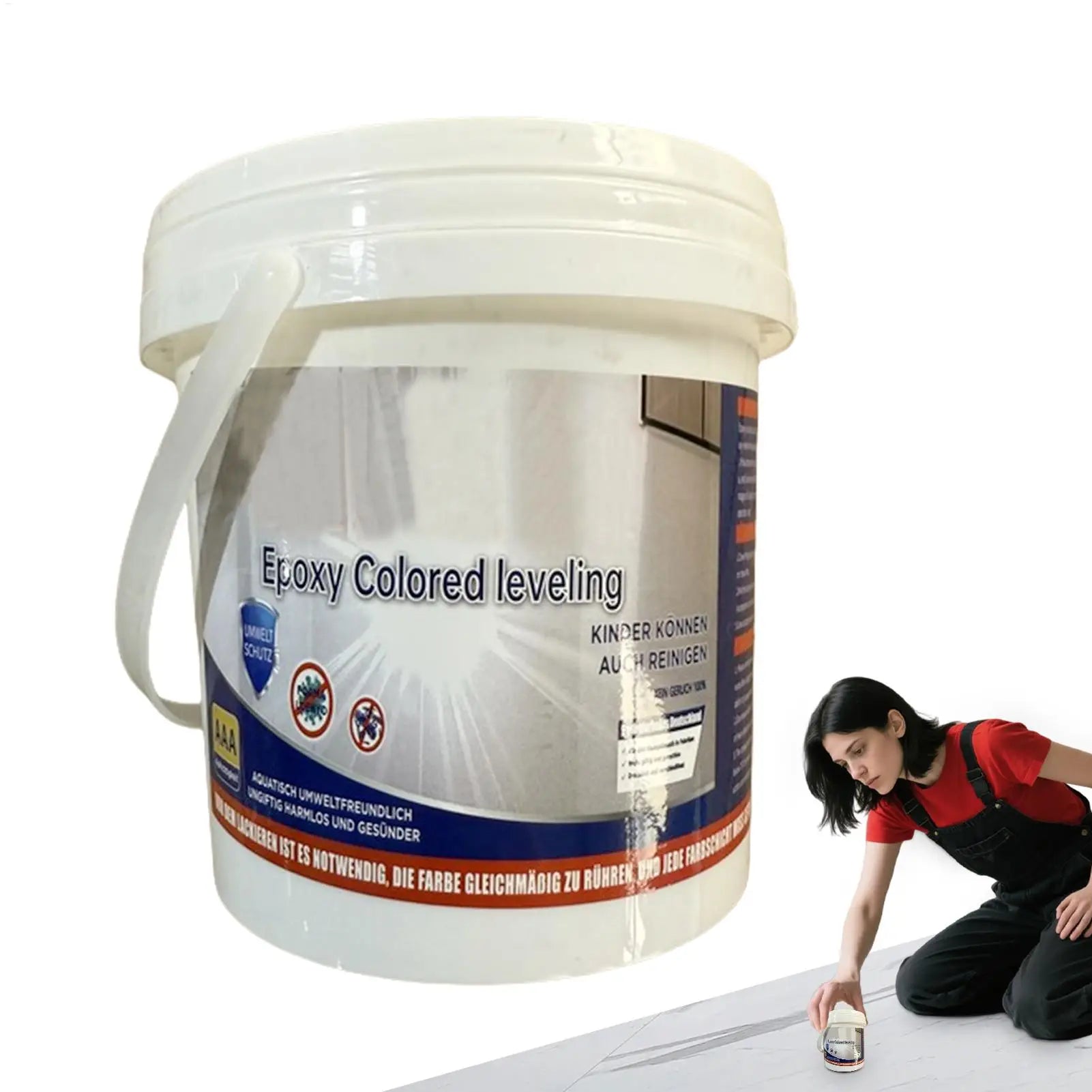 Floor Coating Epoxy Coloured Sand Floor Paint High Gloss Marble Effect Non Slip Waterproof Sand Colored for Wood Concrete Tile Qme