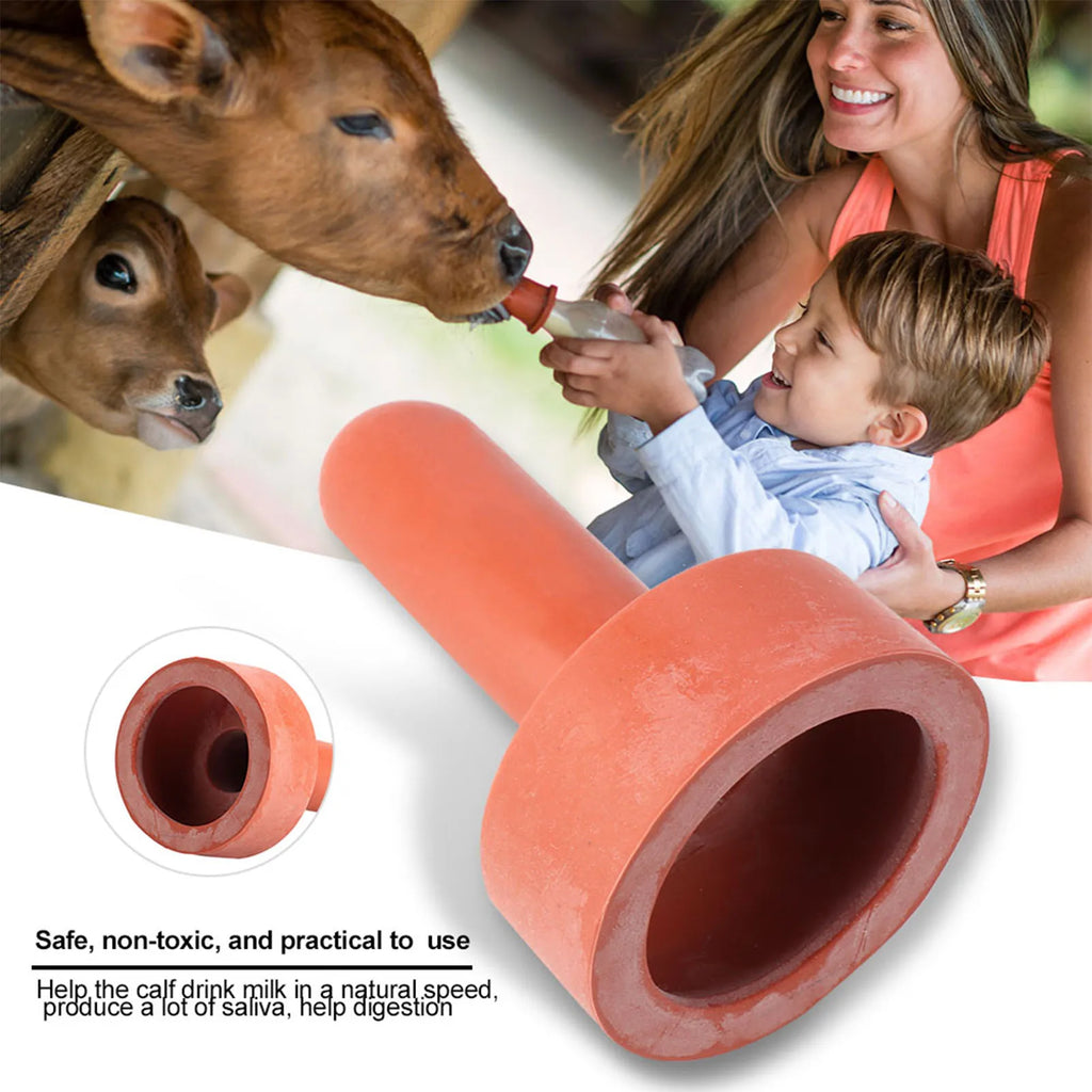 5PCS Cow Calf Nipple Drinker Pacifier Farm Animal Feeding Bottle Automatic Water Milk Feeder for Cattle Livestock Supplies Qme