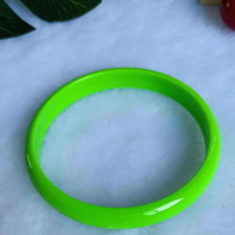 1CM Colorful Candy Acrylic Wide Face Bangle Bright Exaggerated Y2k Resin Bracelet Summer Hip Hop Sport High Street Bangle Qme