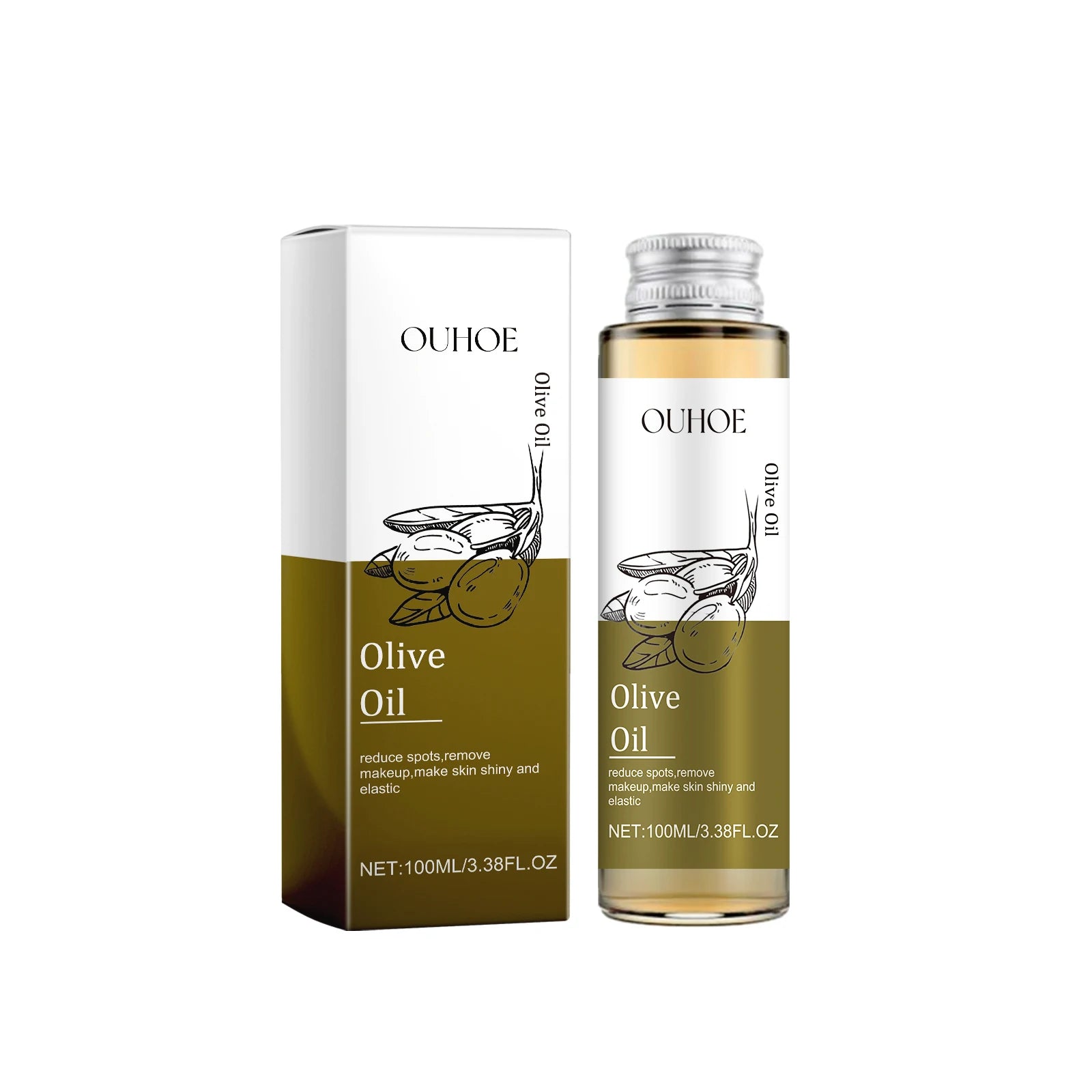 100% Pure Cold Pressed Virgin Premium Grade For Dry & Damaged Skin, Hair, Face, Body, Scalp & Nails Qme Olive
