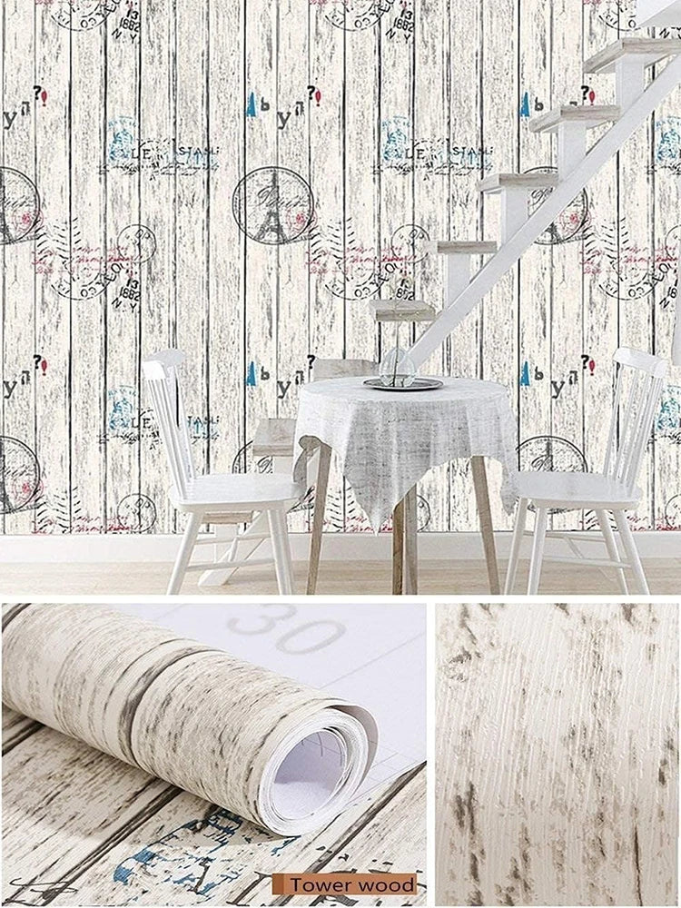 Wood Contact Paper Wallpaper Peel Stick Light Grain Stickers Cabinets Qme Wood Grain 00025 10mx45cm