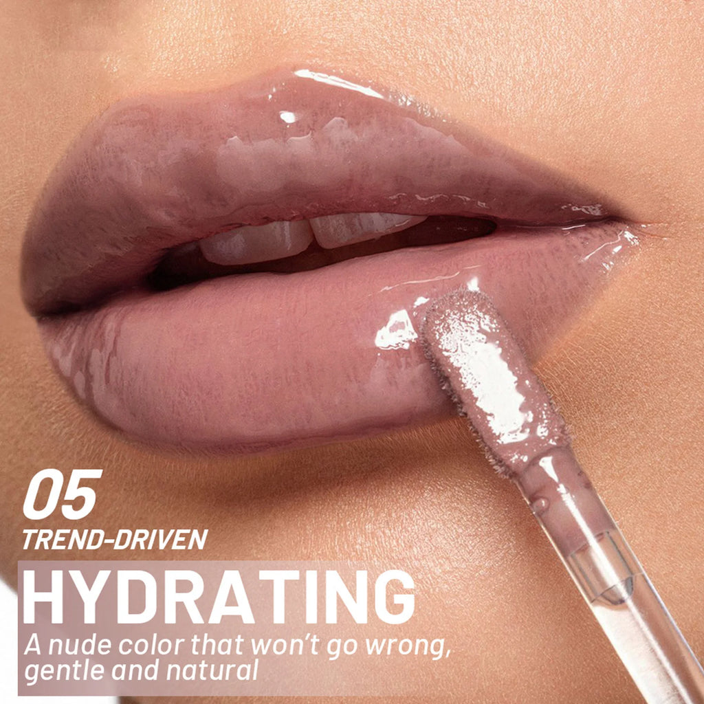 Jelly Lip Glaze Transparent Glass Oil Lightweight Non-stick Gloss Qme