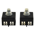 2PCS Angle Grinder Switch Black Plastic Casing Push Button Switch 250V 6A Replacement 100mm Angle Grinder Broken Accessories Qme A