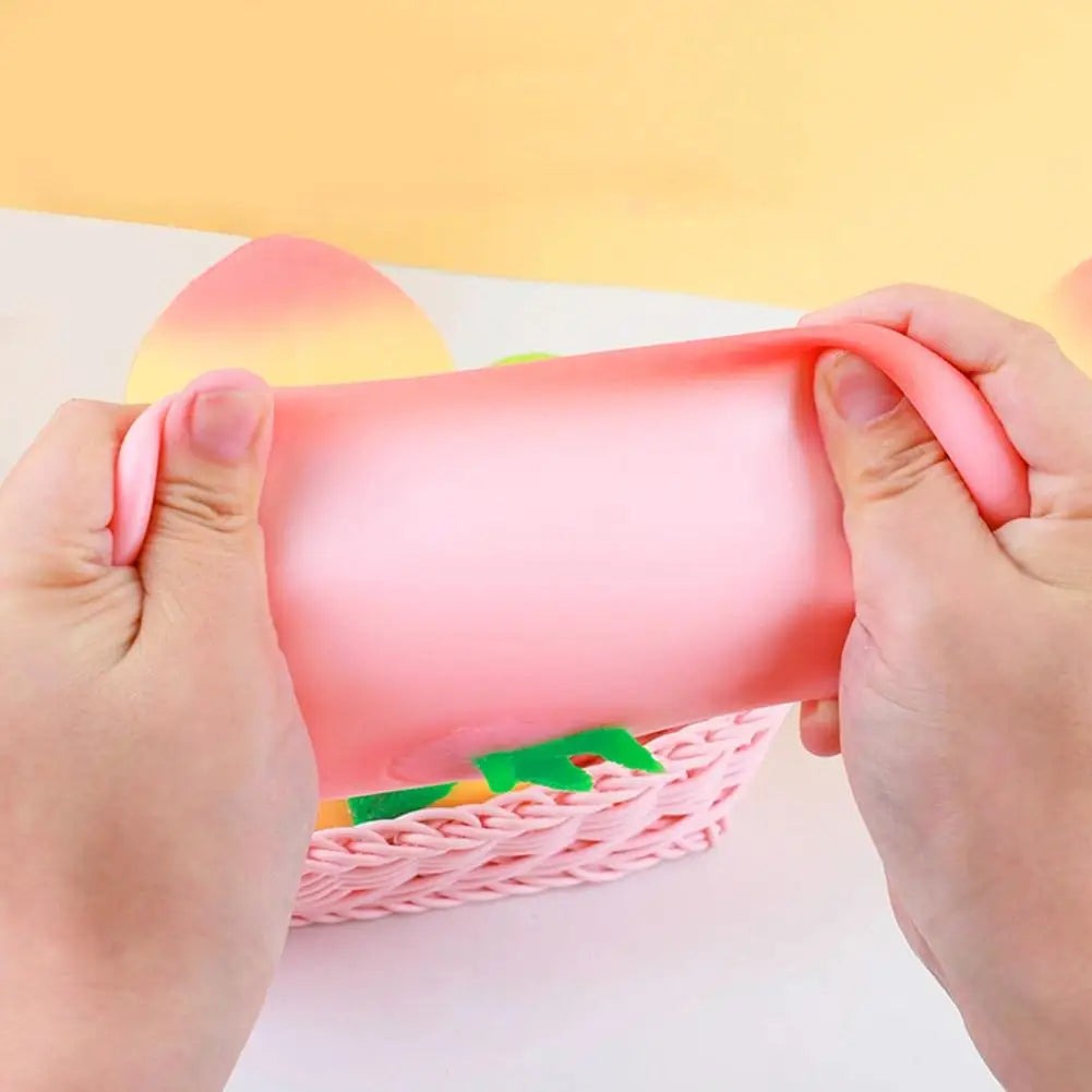 Peach Shaped Stress Balls Squishy Fruit Toys Slow Rising Antistress Qme