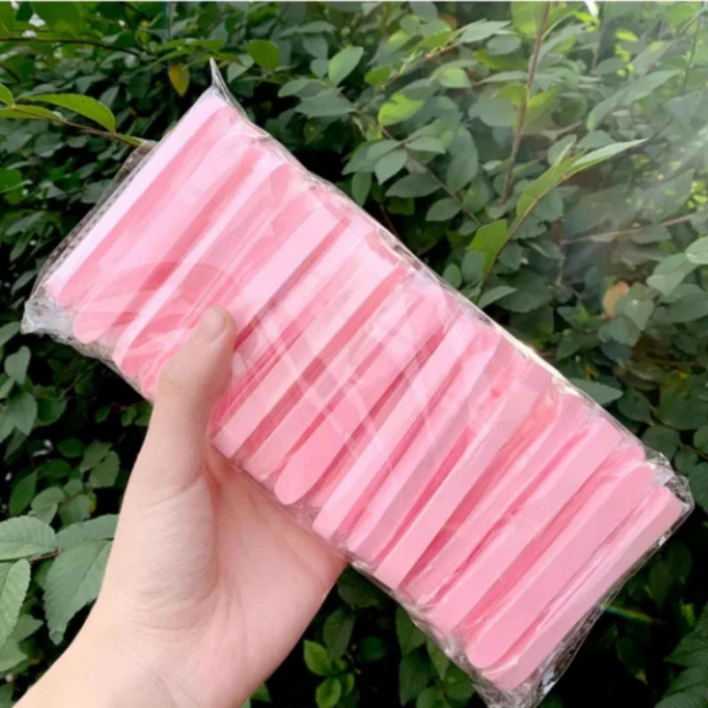 12/50PC Compressed Face Wash Wash Face Sponge Clean Face Disposable Powder Puff Face Cleansing Cotton Pad Cleansing Beauty Strip Qme Pink-50pcs