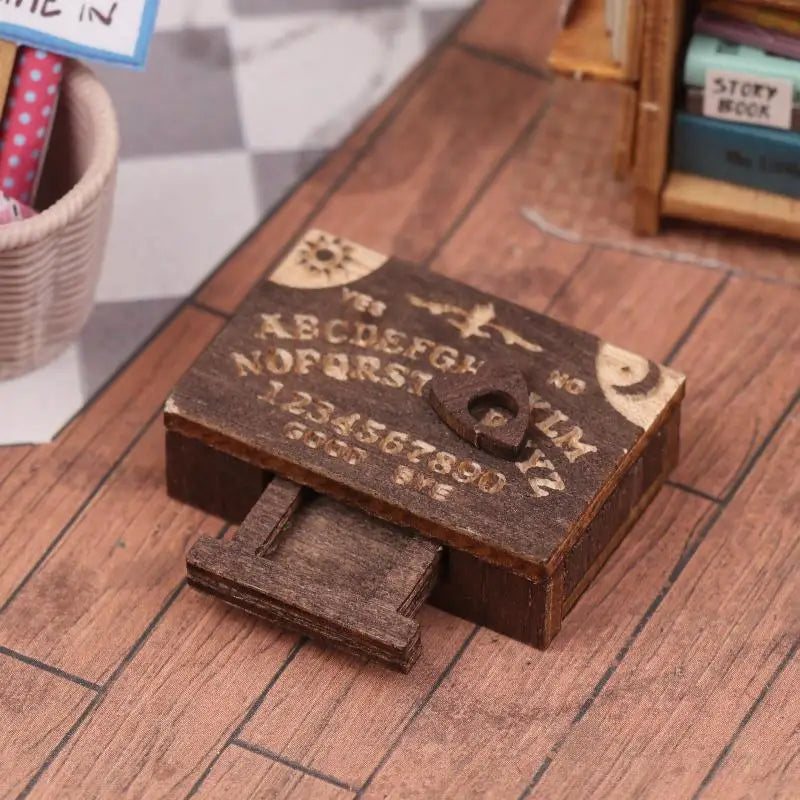 Landscape Scene Ornament Home Desktop Decoration Retro Mini Wooden Qme