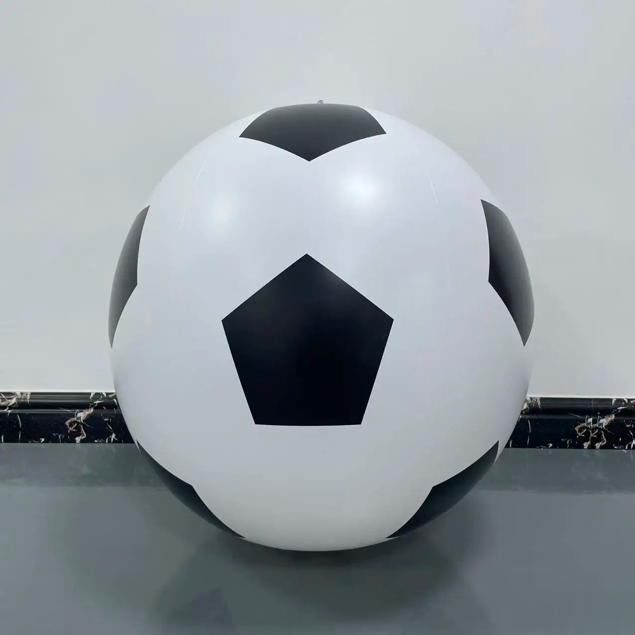 Inflatable Large Soccer Ball for Beach Outdoor School Play Parent-Child Game Eco-friendly Thickened PVC Colorful Ball Qme 100cm