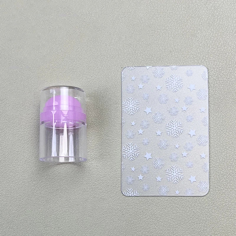 Erasable Mini Small Single Head Silicone Seal Nail Steel Plate Qme Purple