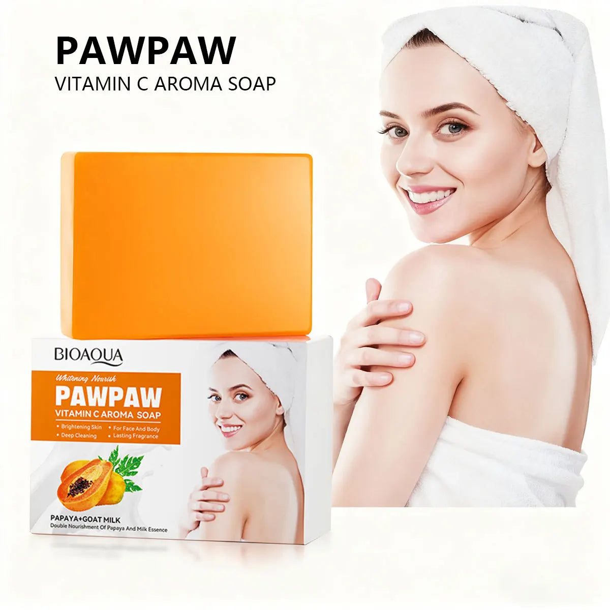 Papaya Vitamin C Whitening Essential Oil Soap Control Refreshing Qme