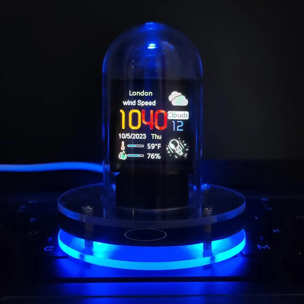 New Smart WIFI Networked Nixie Tube Automatically Update Digital Desktop Decorations Christmas Birthday Give Friend Gifts Qme