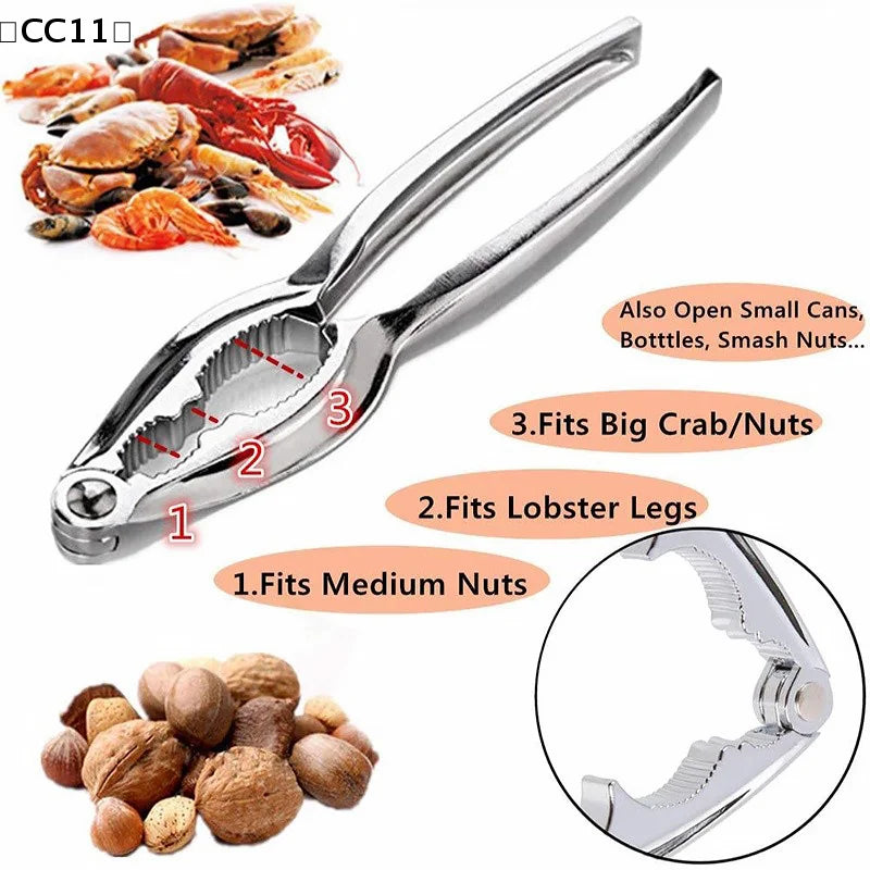 Seafood Crackers Crab Forks Lobster Opener Clip Leg Sheller Nuts Qme