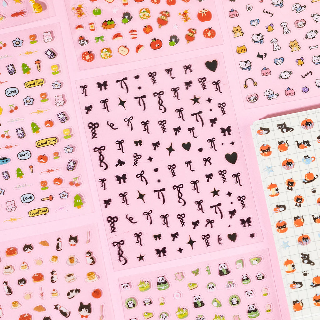 32 Pcs Kawaii Cartoon food shapes Sticker Book Cute Decorative Romantic Handbook Scrapbook Stickers Korean Stationery Supplies Qme