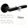 Transparent Silicone Door Knob Stopper Wall Protector Pads,Shock Absorbing Invisible Anti-Collision Door Handle Buffer Guards Qme 10pcs