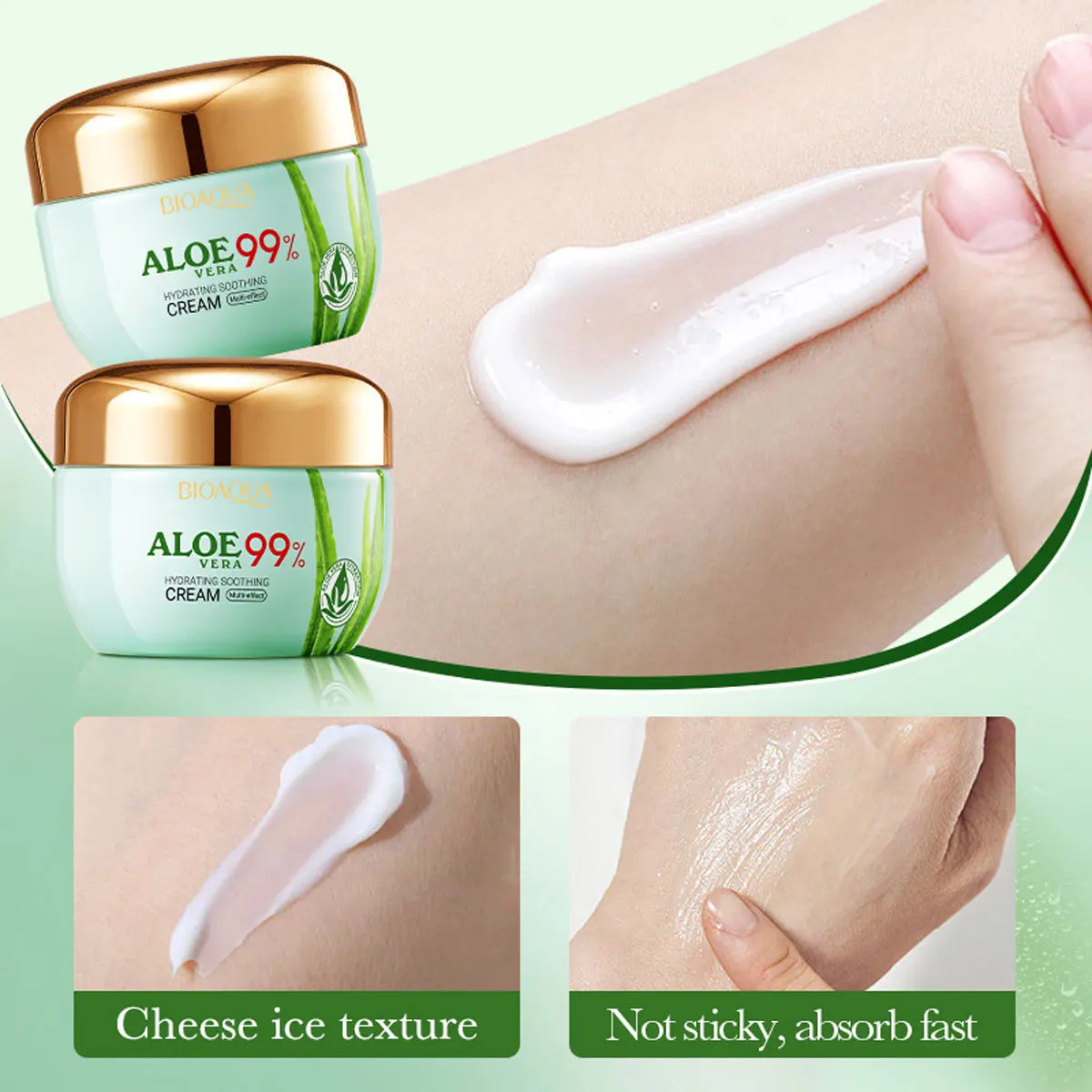 Aloe Vera Moisturizing Face Cream Soothing Skin Qme