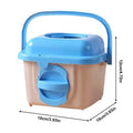 Hamster Carrier Portable Transport Crate with Handle Breathable Small Animal Cage for Hamster Gerbil Chinchilla Hedgehog Ferret Qme Blue