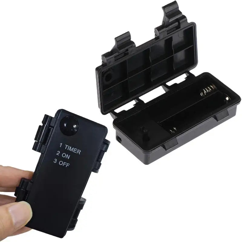 2 Sections AA Battery Holder 3V No 5 Waterproof Dustproof Cartridge Qme