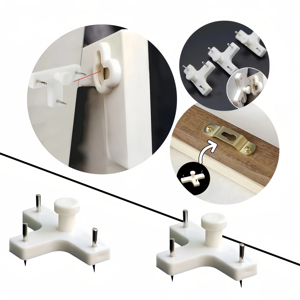 T-type Invisible Nail Hooks - Heavy Duty Picture Hangers for Photo Frames, Paintings & Gallery Walls, No Trace Hanging Hooks Qme