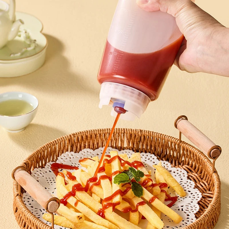 Dispenser Condiment Squeeze Bottle Inverted Plastic Bottles Qme