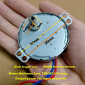 Hot 1Pc 49TYJ 220V 4W Claw Pole Permanent Magnet Flat Port Synchronous Motor For Shaking Head Fan Motor Parts Electric Fan Motor Qme 1PC