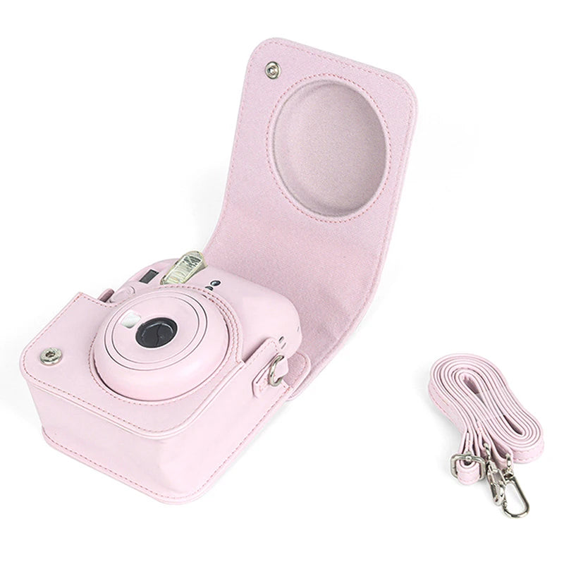 Instax Mini 12 Camera Case PU Soft Protective Trave Bag Film Shoulder Qme