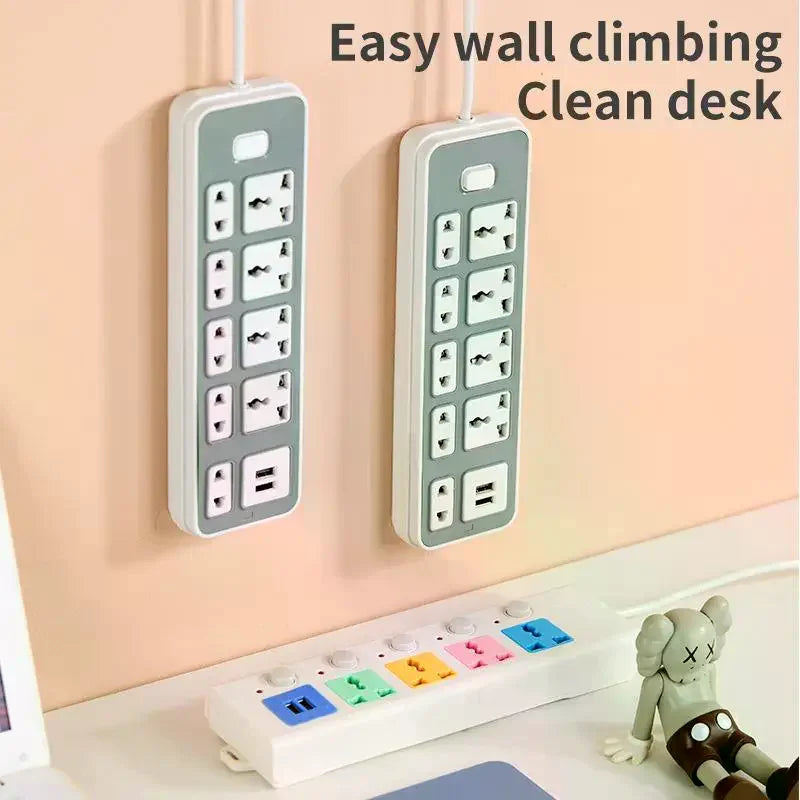 Durable 2 3 5 6 8M USB Charger Power Strip Switch Extension Qme