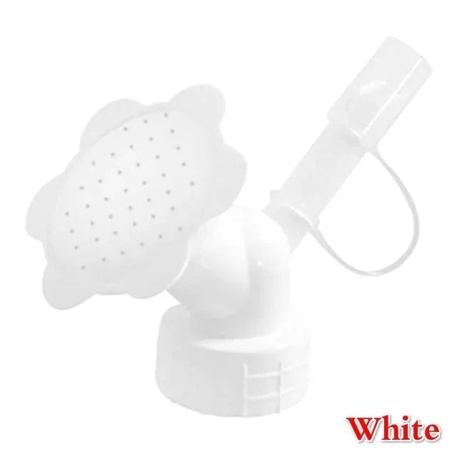 1 Plastic Garden Sprinkler Nozzle Shower Head Watering Can Bottle Qme White