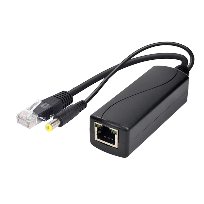 A02F-2X 100M Poe Splitter 12V 1A IEEE 802.3Af 1.5KV Isolation Protection For Home Network Office Network Qme