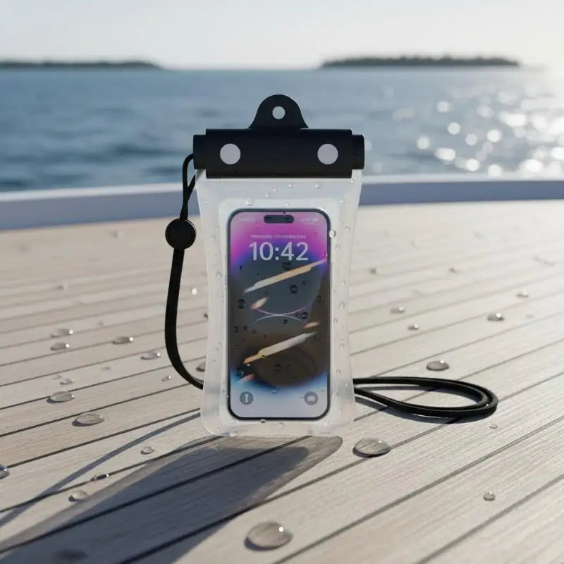 Waterproof Phone Bag Pouch Case Swimming Diving Clear Armband Qme