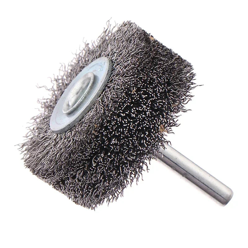 Professional Stainless Steel Wire Brush Wheel Rotary Polishing Tool For Metal Rust Removal, Edge Grinding, Deburring Qme